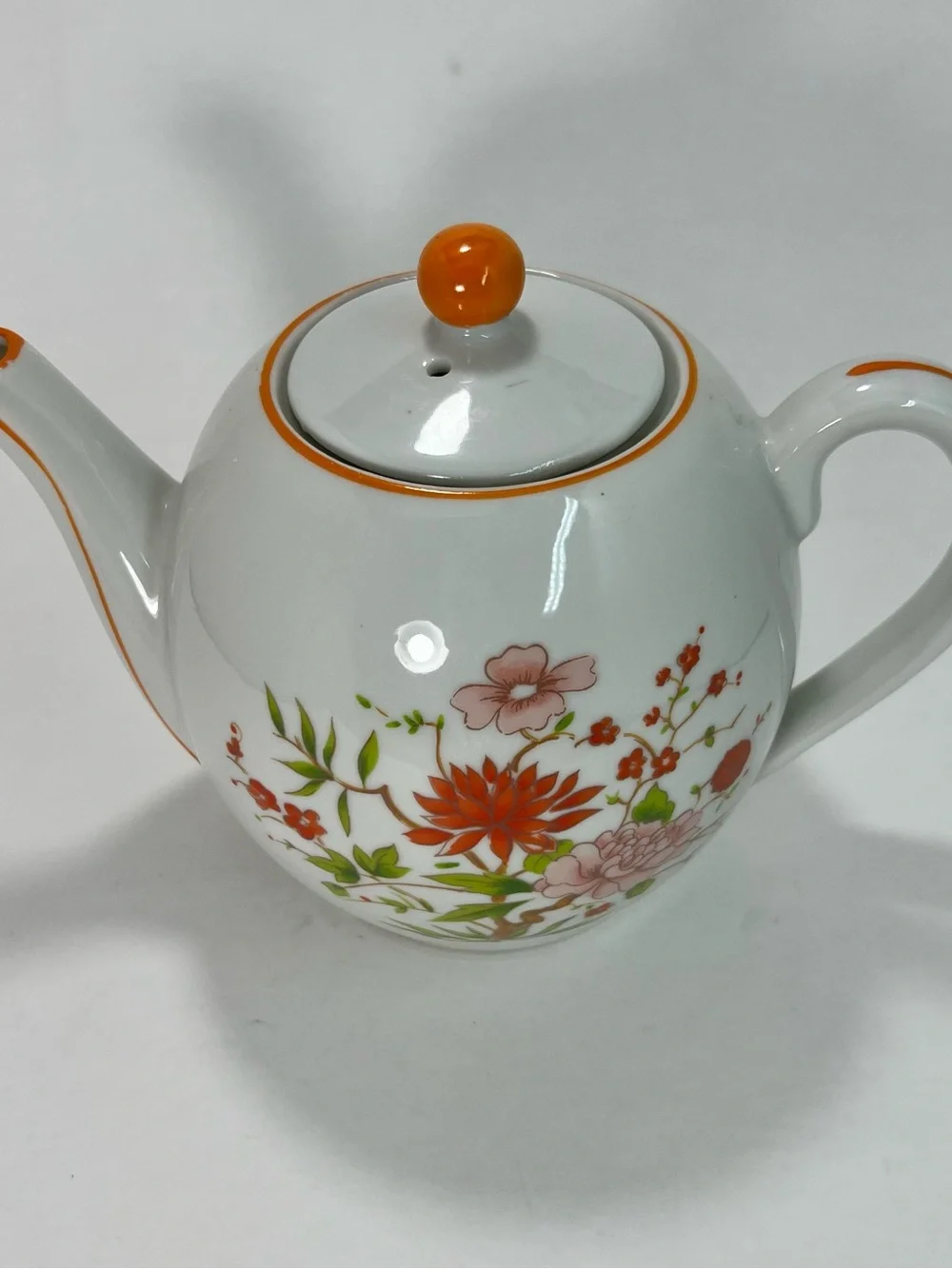 Chinese‎ Porcelain Floral Teapot